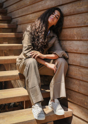 The Fit Linen set - Cafe