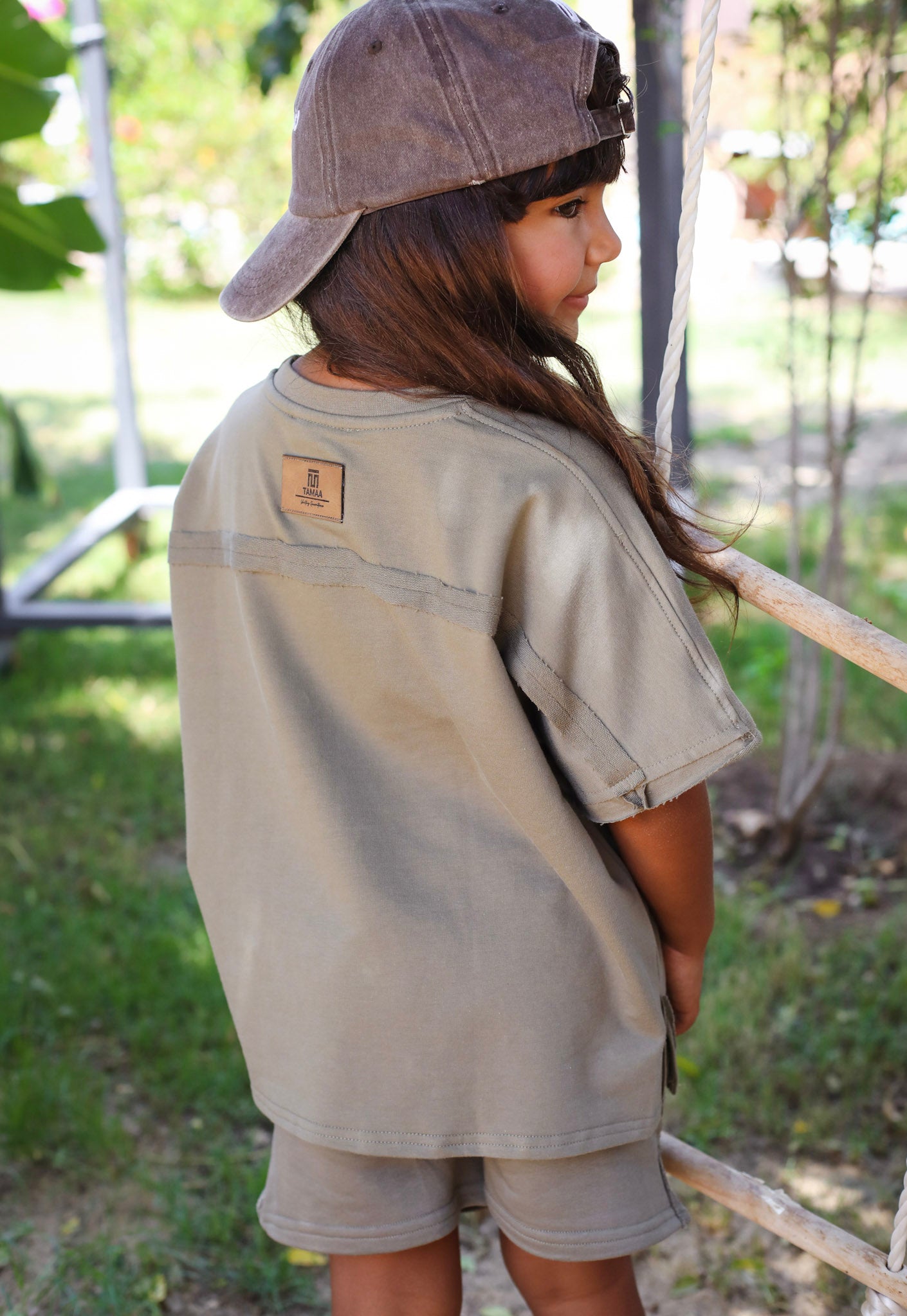 Out-Stitched Olive Set- Kids