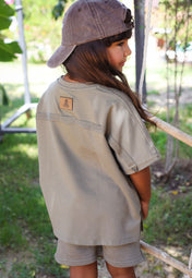 Out-Stitched Olive Set- Kids