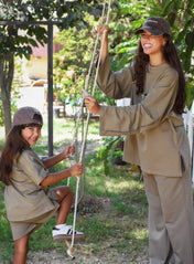 Out-Stitched Olive Set- Kids