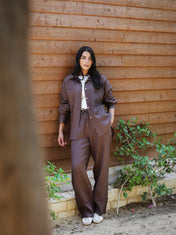 The Fit Linen set - Brown