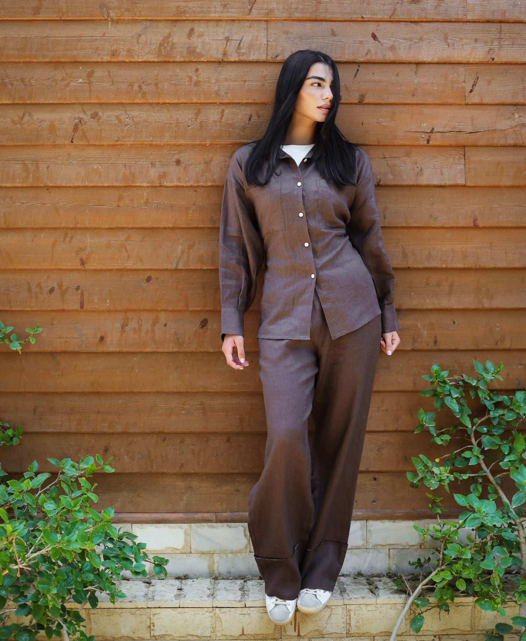 The Fit Linen set - Brown