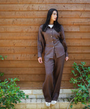 The Fit Linen set - Brown