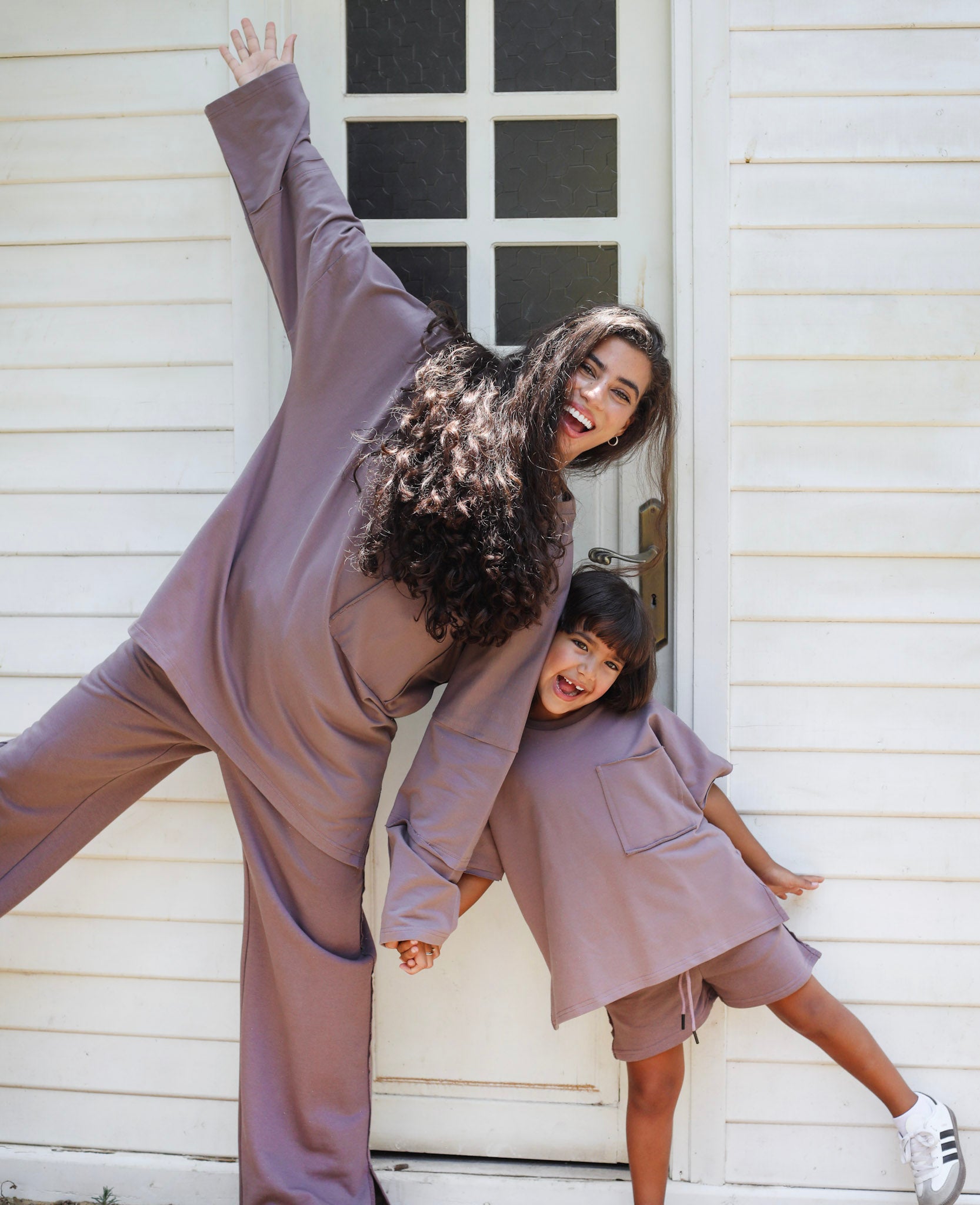 Out-Stitched Plum Set- Kids