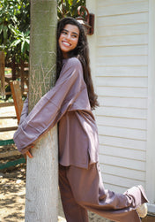 Out-Stitched Plum Set-Adults