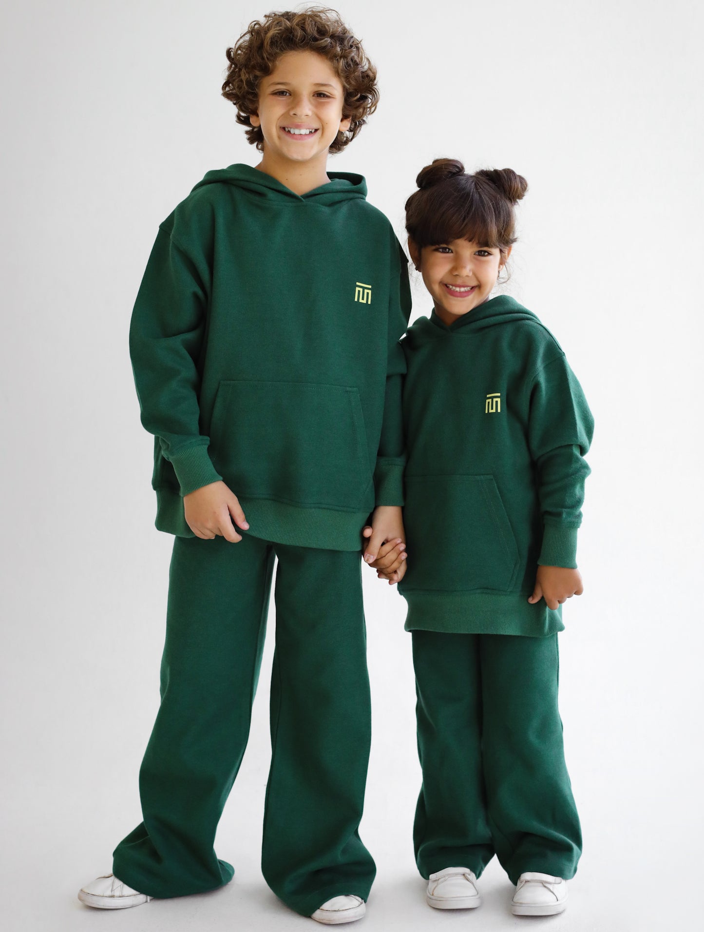 Timeless Hooded Set Green - Kids