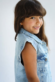 Bling Denim Vest- Kids