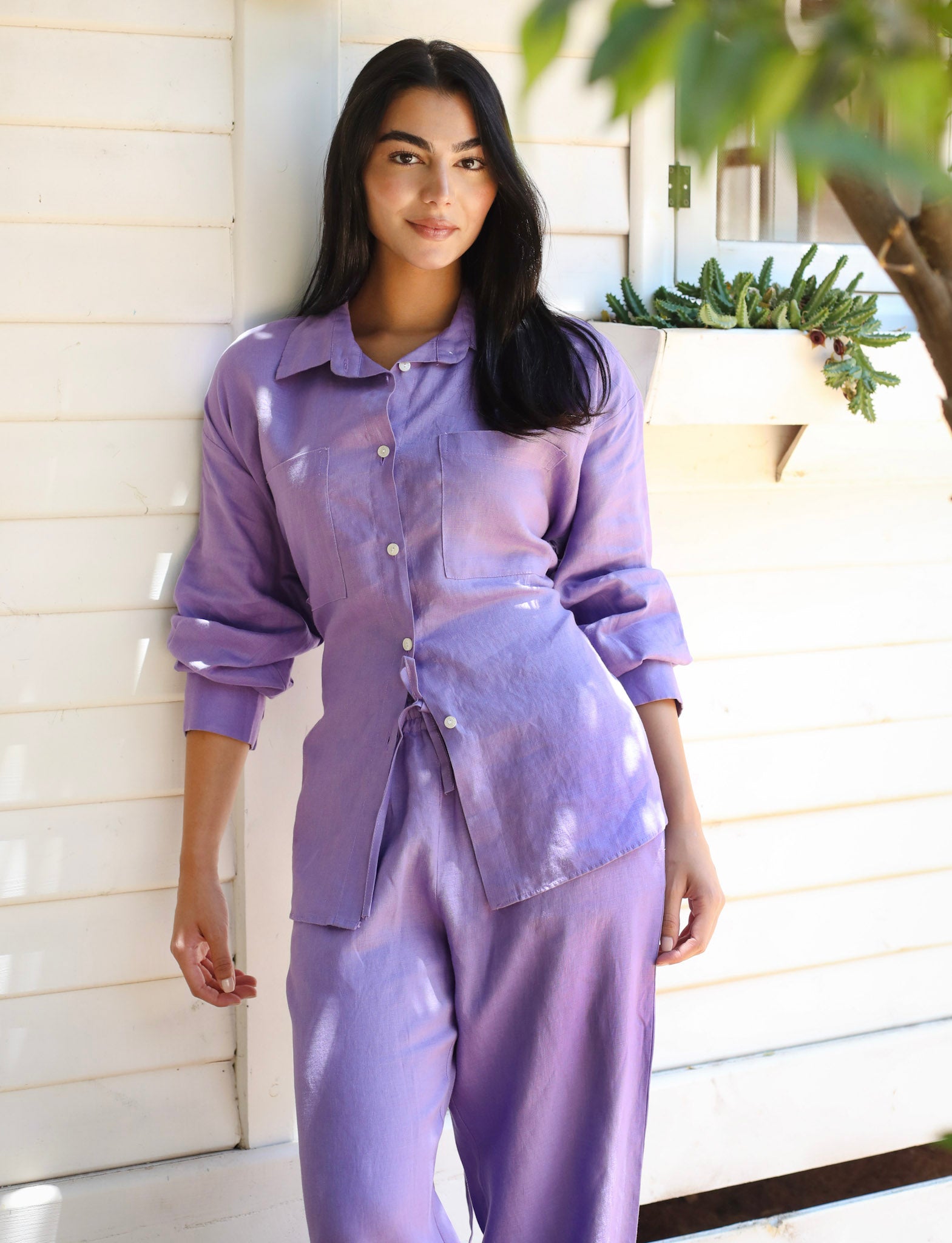 The Fit Linen set - Lilac