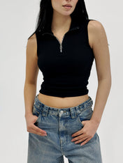 Zipit Tank Top Black- Adults