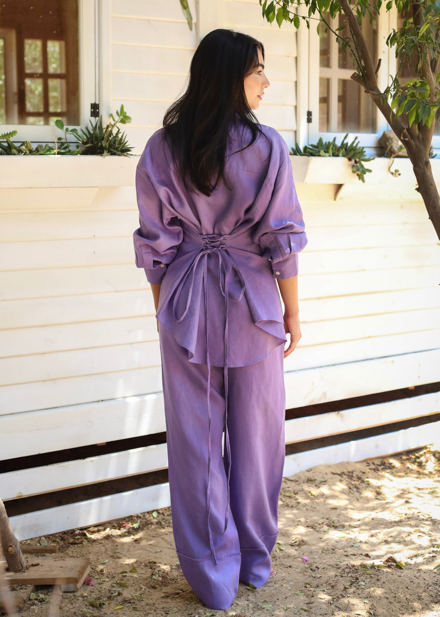The Fit Linen set - Lilac