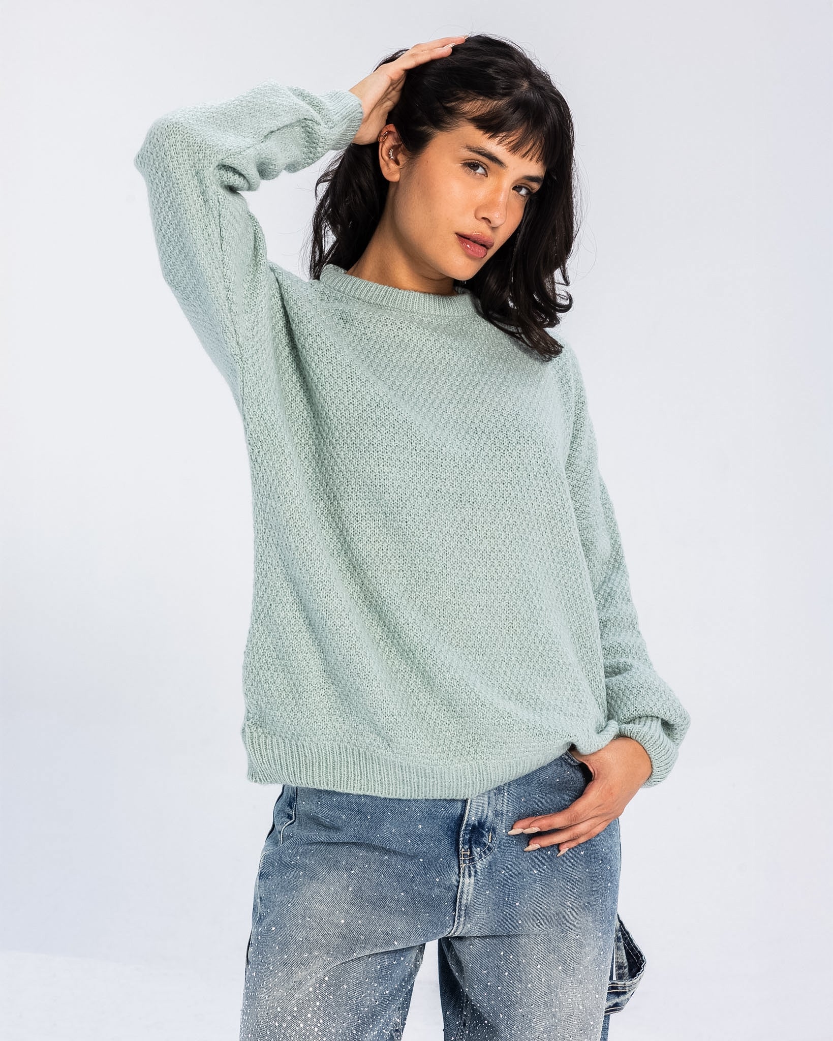 Mint Knit Sweater - Adults