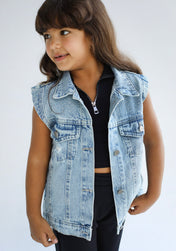 Bling Denim Vest- Kids
