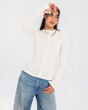 Turtleneck Stitched tank top White - Adults