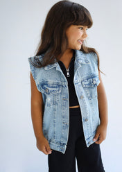 Bling Denim Vest- Kids