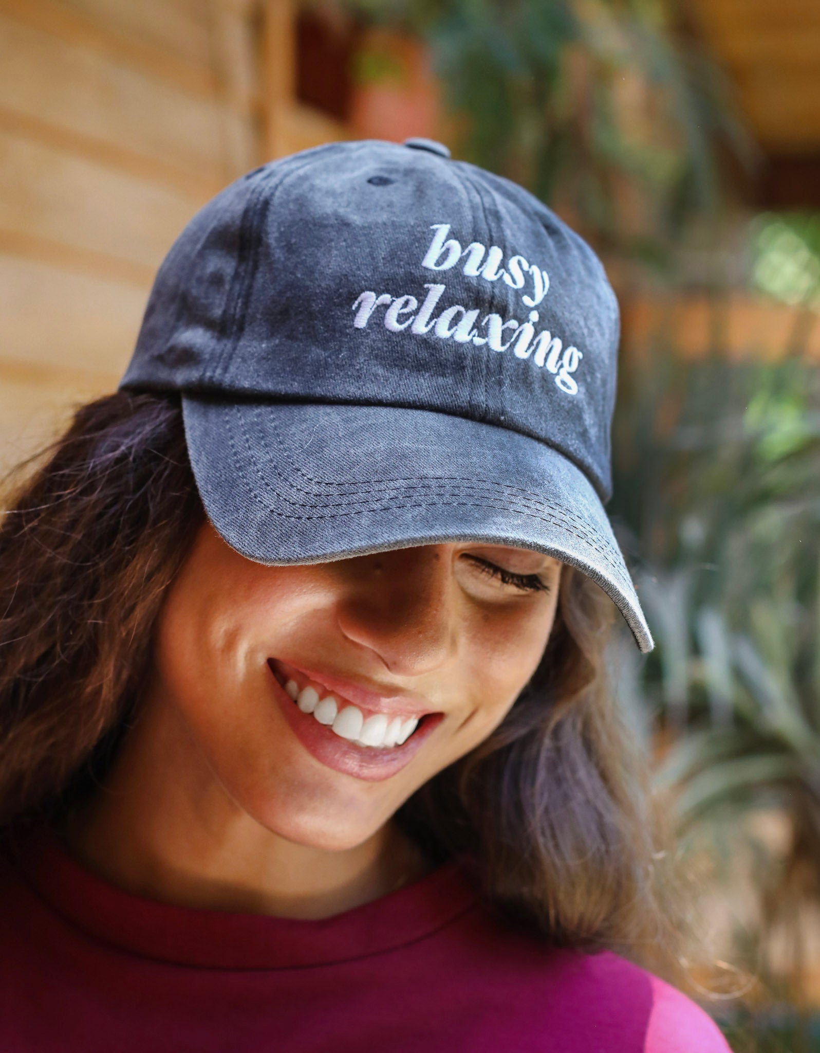 Unisex busy relaxing Cap- Dark Grey