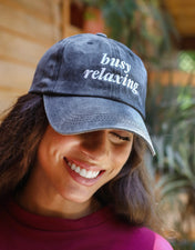 Unisex busy relaxing Cap- Dark Grey