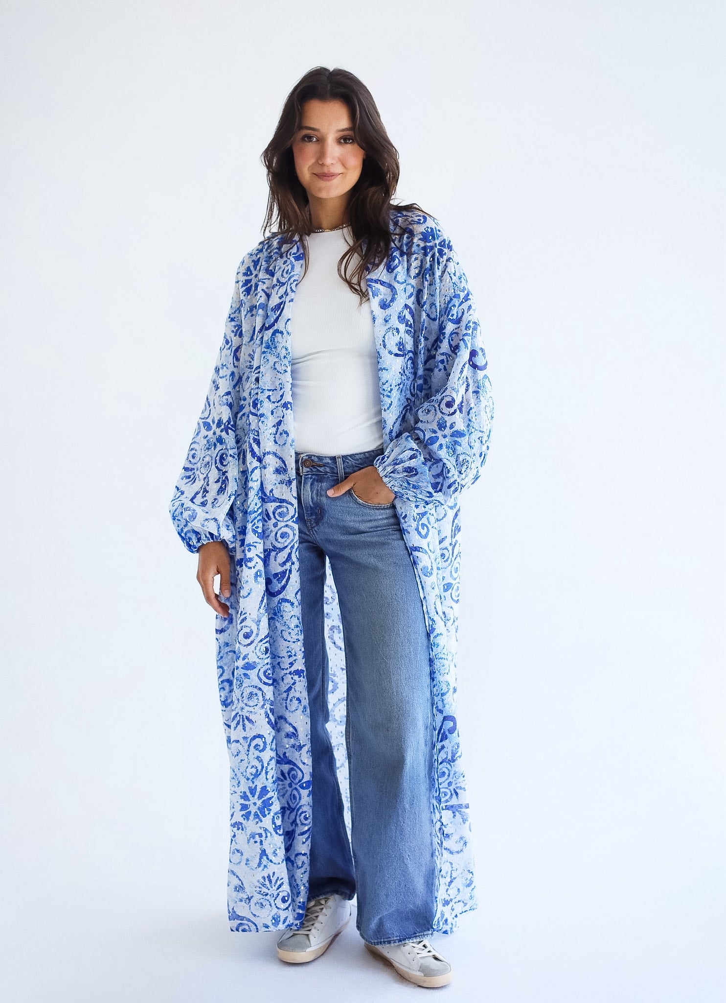 Seaside Kimono- Blue