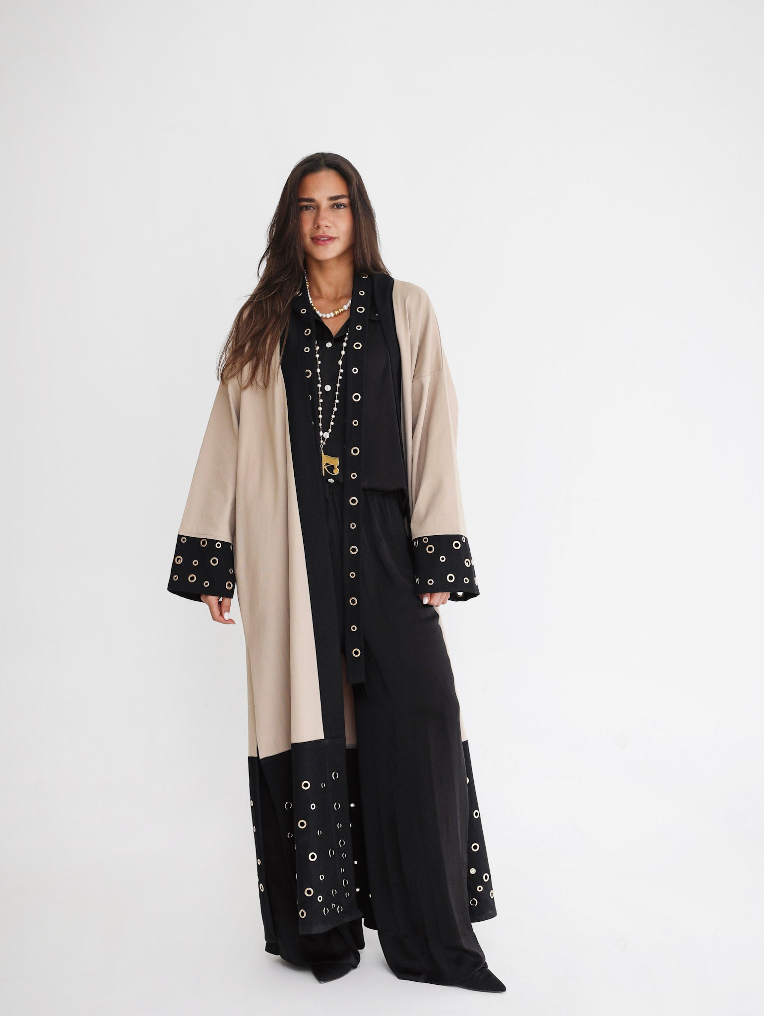 Spark Eyelets Caftan Beige