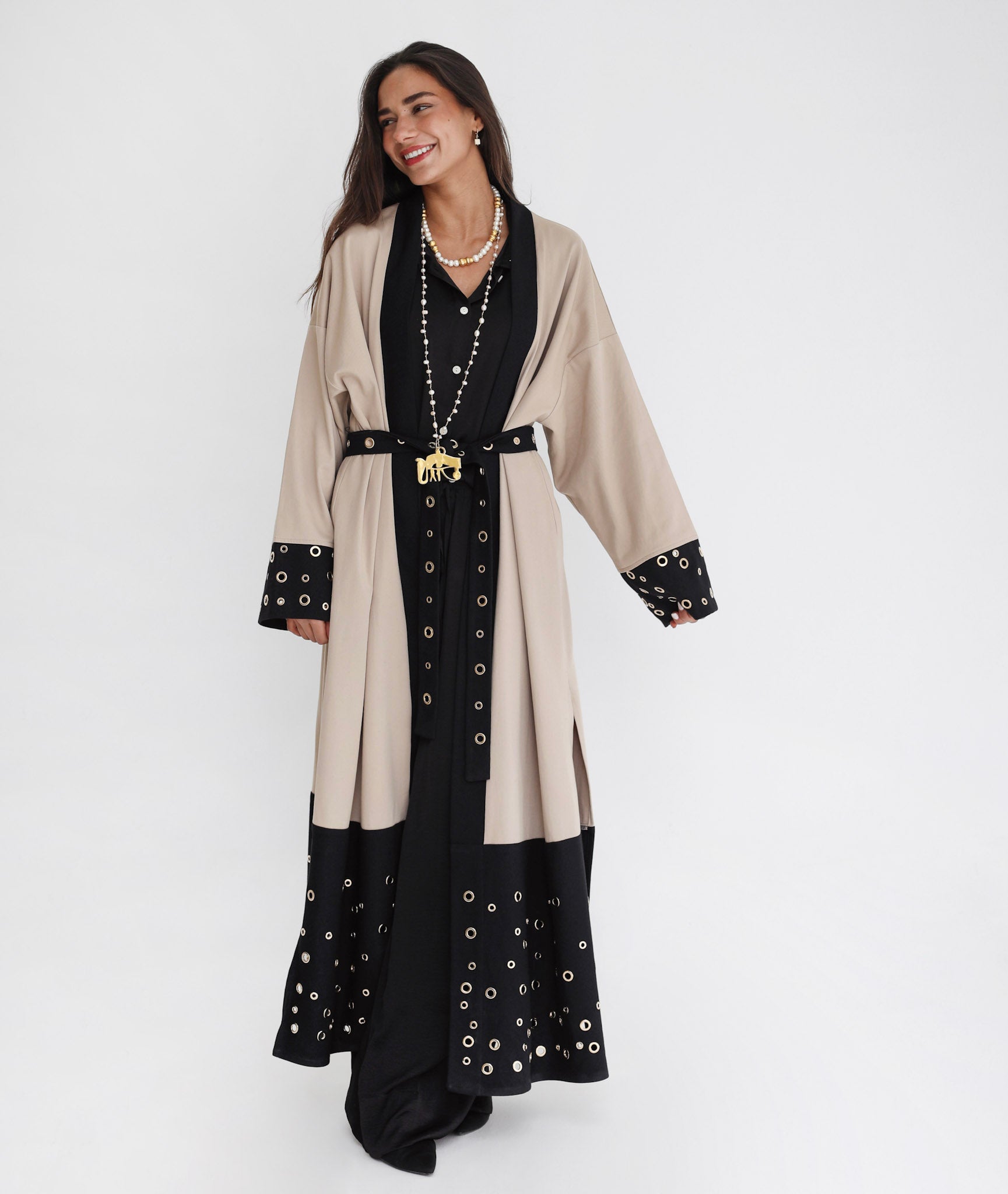 Spark Eyelets Caftan Beige