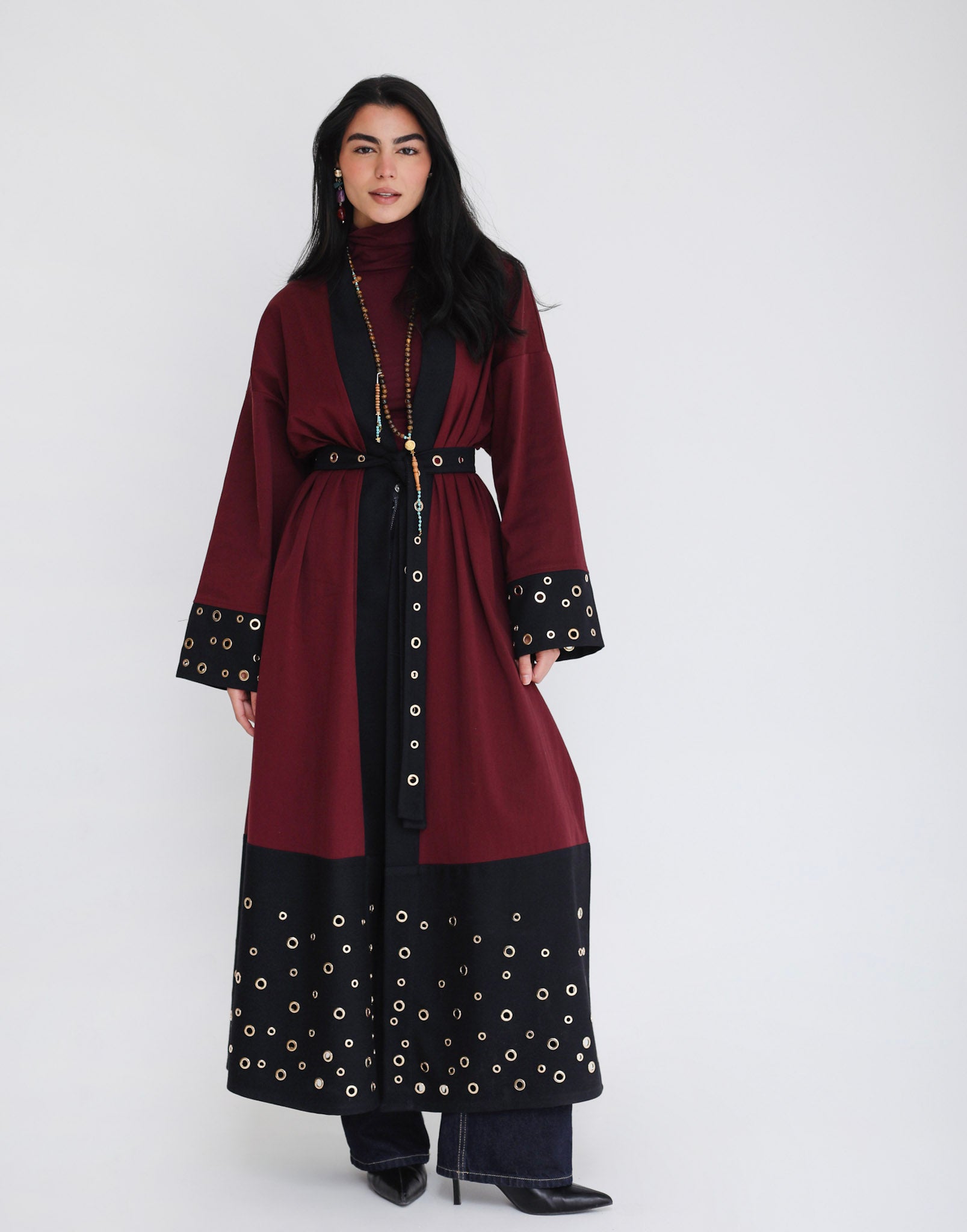 Spark Eyelets Caftan Burgundy - Adults