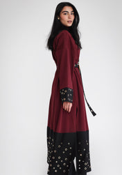 Spark Eyelets Caftan Burgundy - Adults