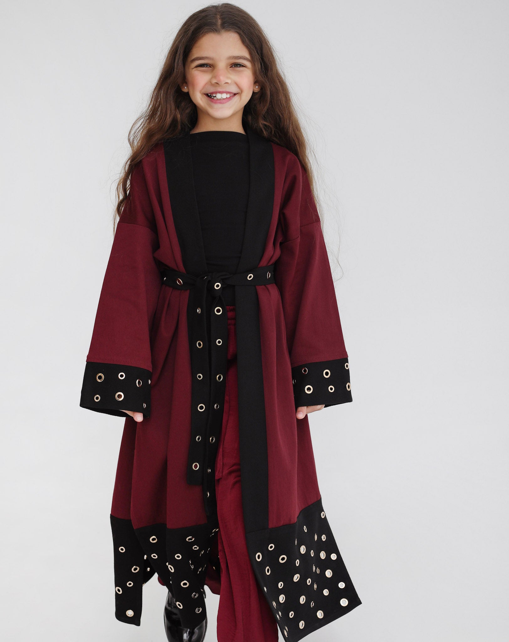 Spark Eyelets Caftan Burgundy - Kids