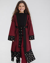 Spark Eyelets Caftan Burgundy - Kids