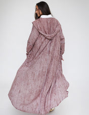 Studded Reverse Cardigan Burgundy - Adults