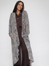 Studded Reverse Cardigan Brown - Adults