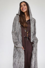 Studded Reverse Cardigan Brown - Adults