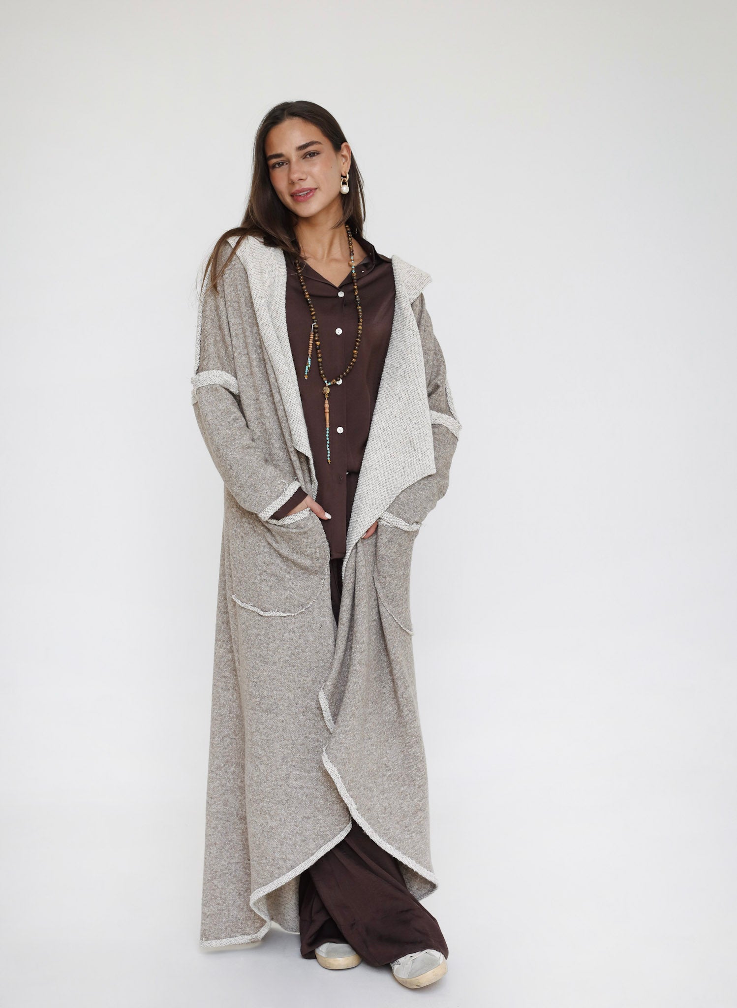 The Alpine Edit Cardigan - Brown