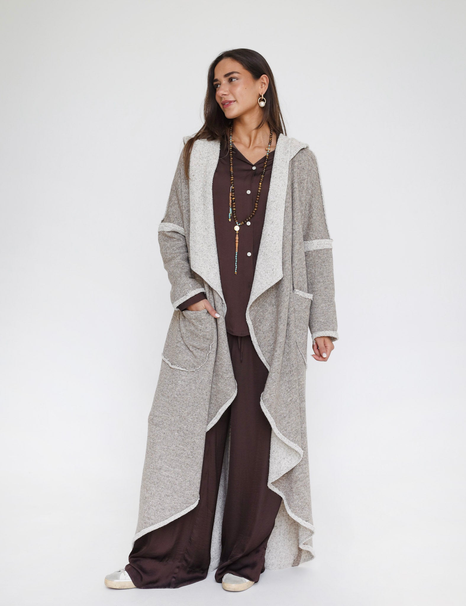 The Alpine Edit Cardigan - Brown