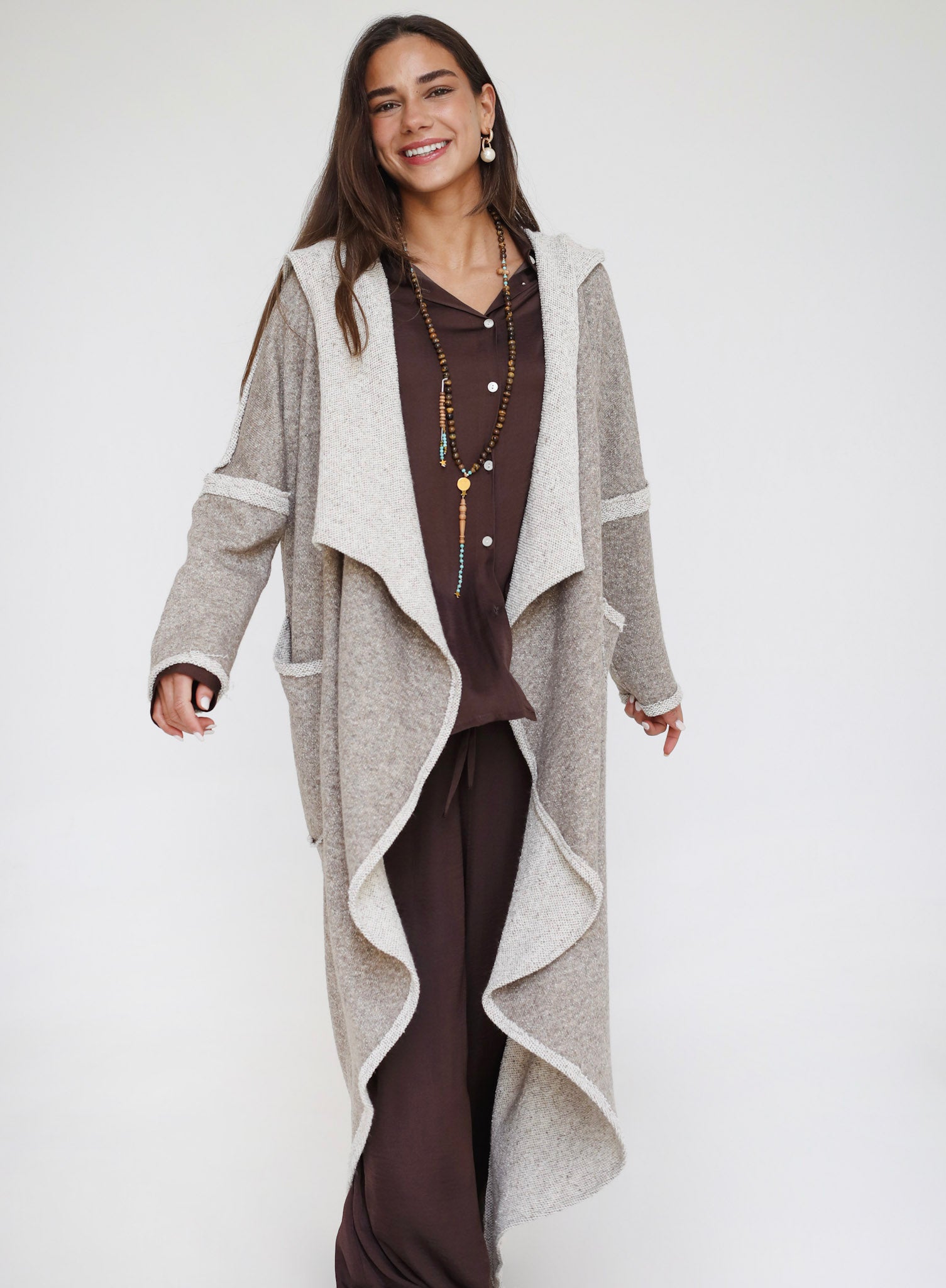 The Alpine Edit Cardigan - Brown