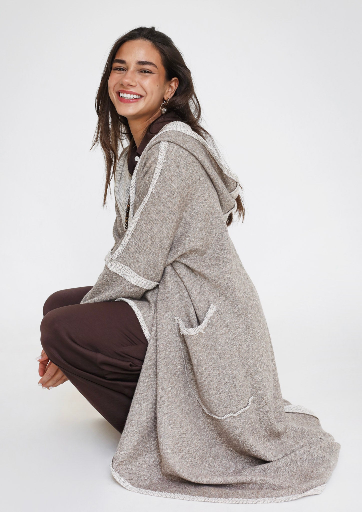 The Alpine Edit Cardigan - Brown