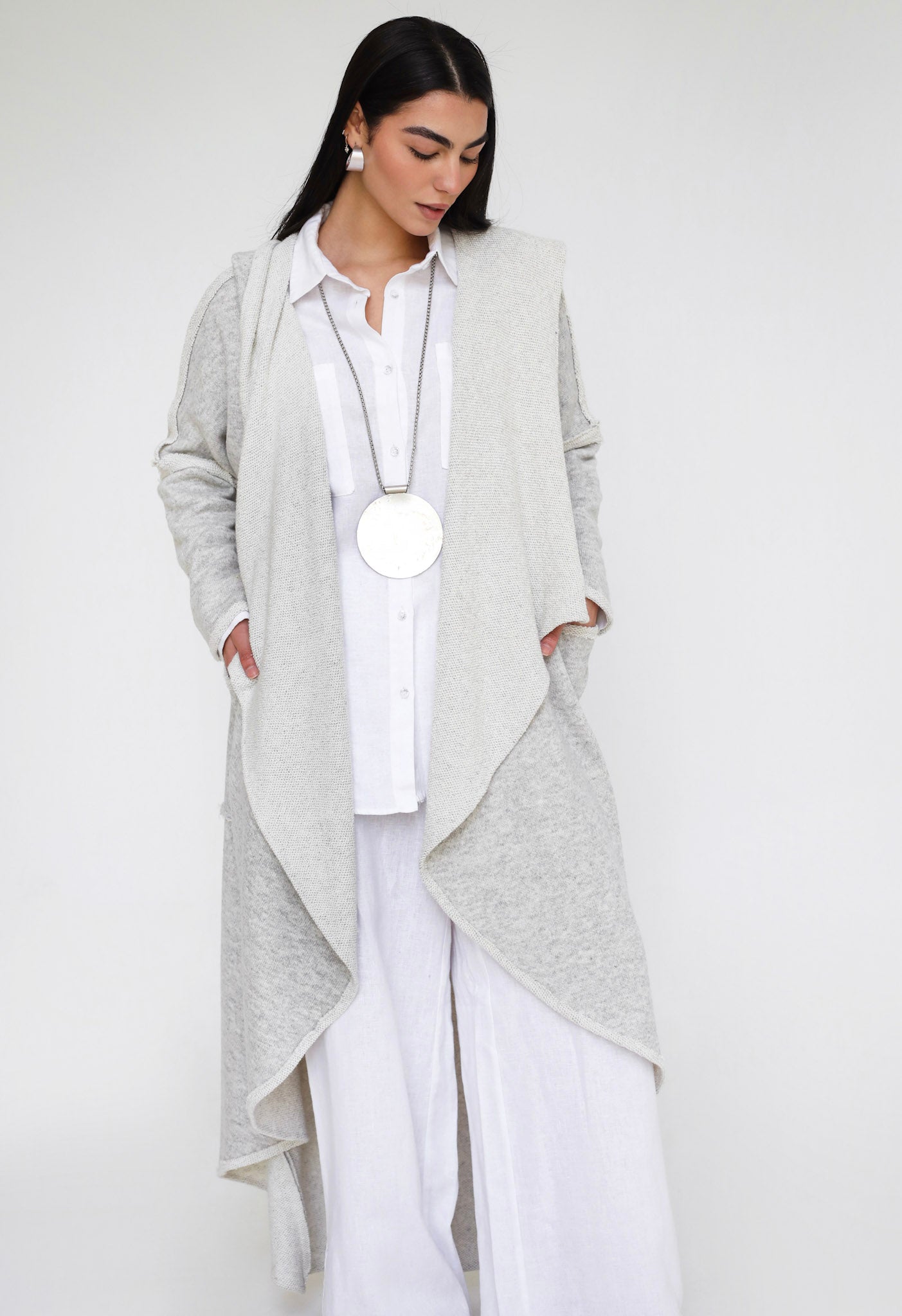 The Alpine Edit Cardigan - Cloud Grey