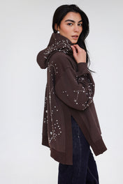 Solar Handmade Hoodie - Brown