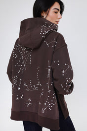 Solar Handmade Hoodie - Brown