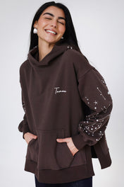 Solar Handmade Hoodie - Brown