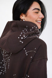 Solar Handmade Hoodie - Brown