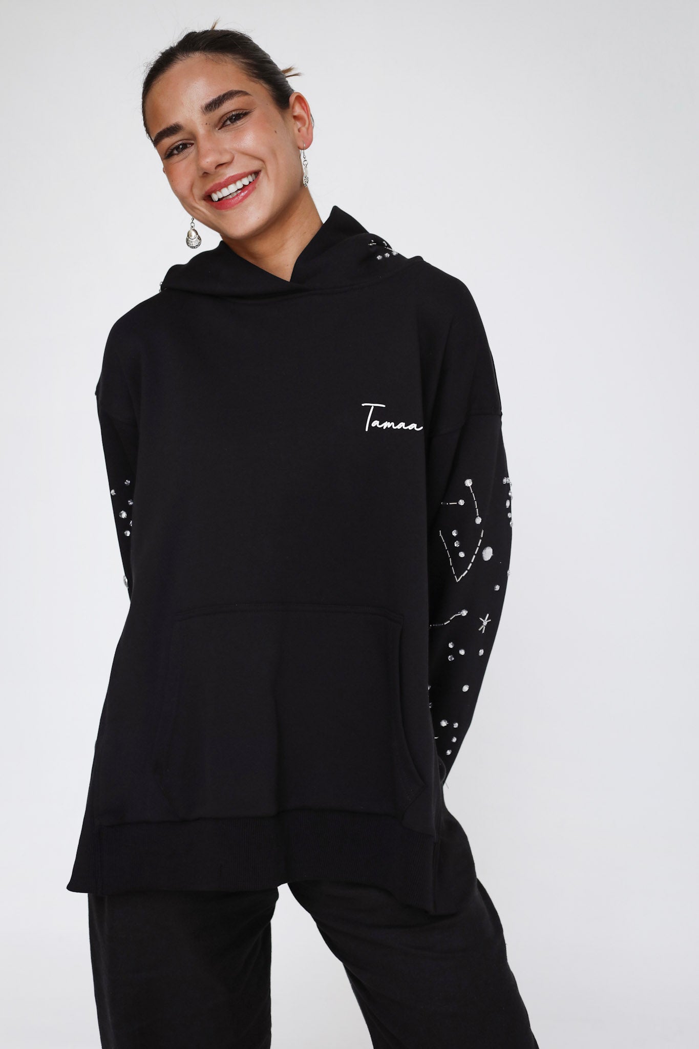 Solar Handmade Hoodie - Black