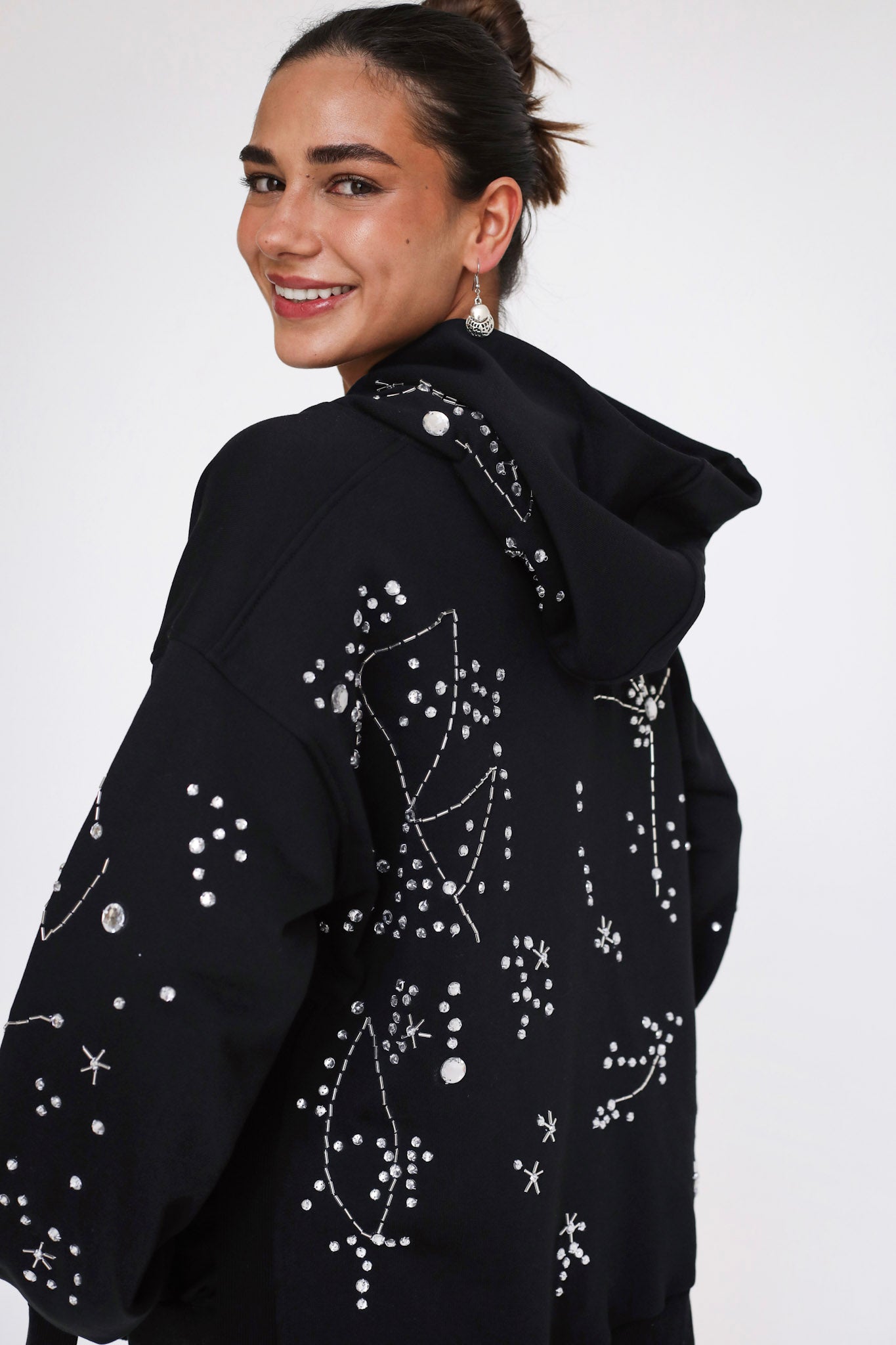 Solar Handmade Hoodie - Black