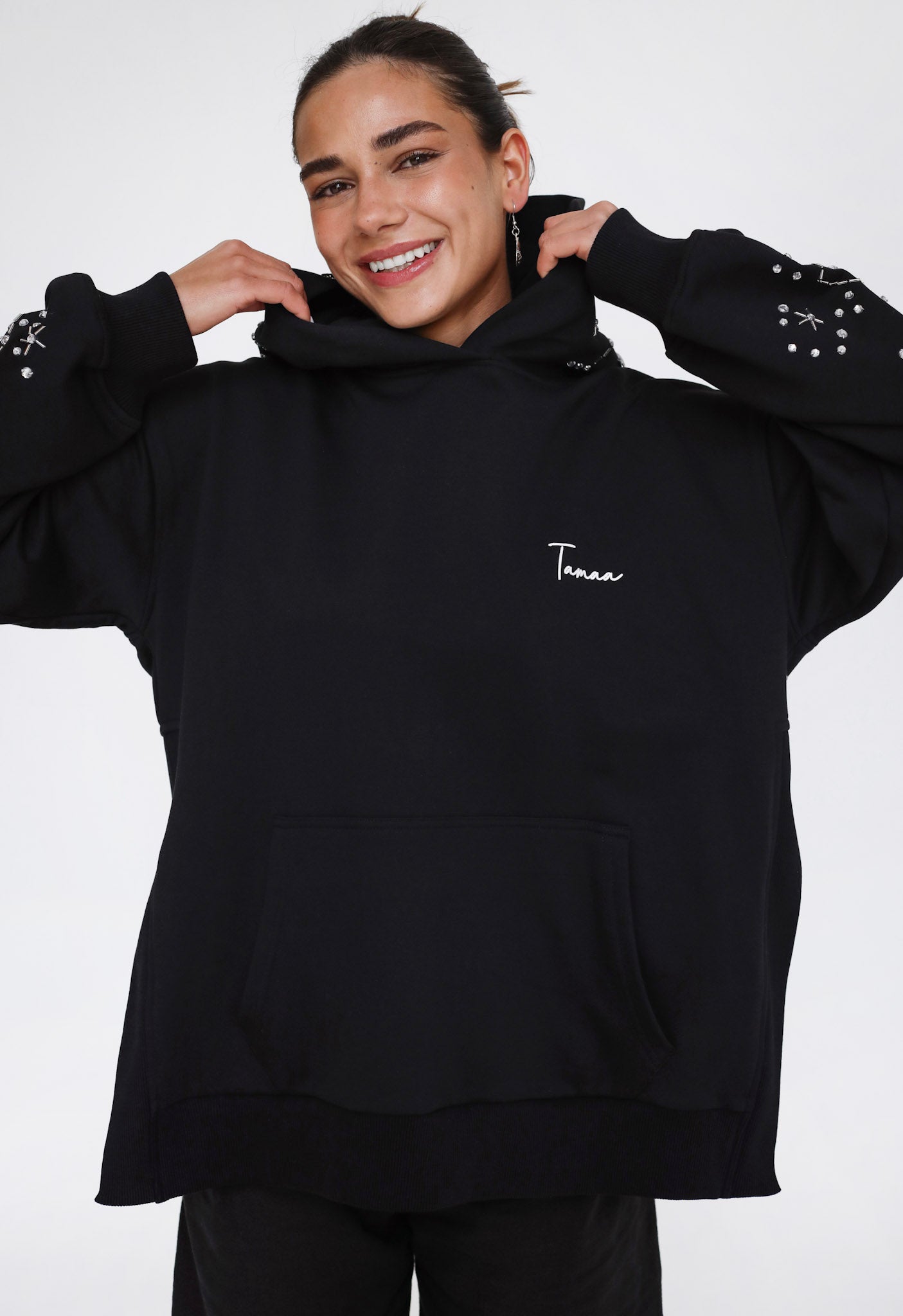 Solar Handmade Hoodie - Black