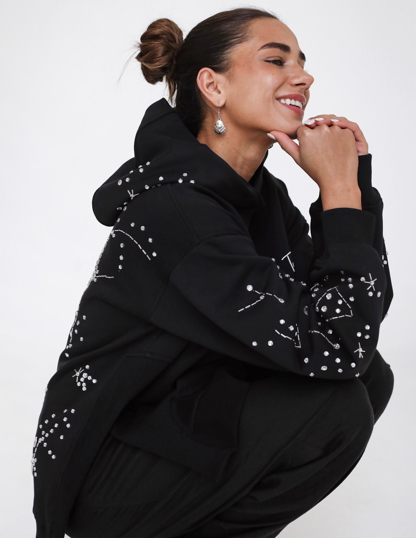 Solar Handmade Hoodie - Black