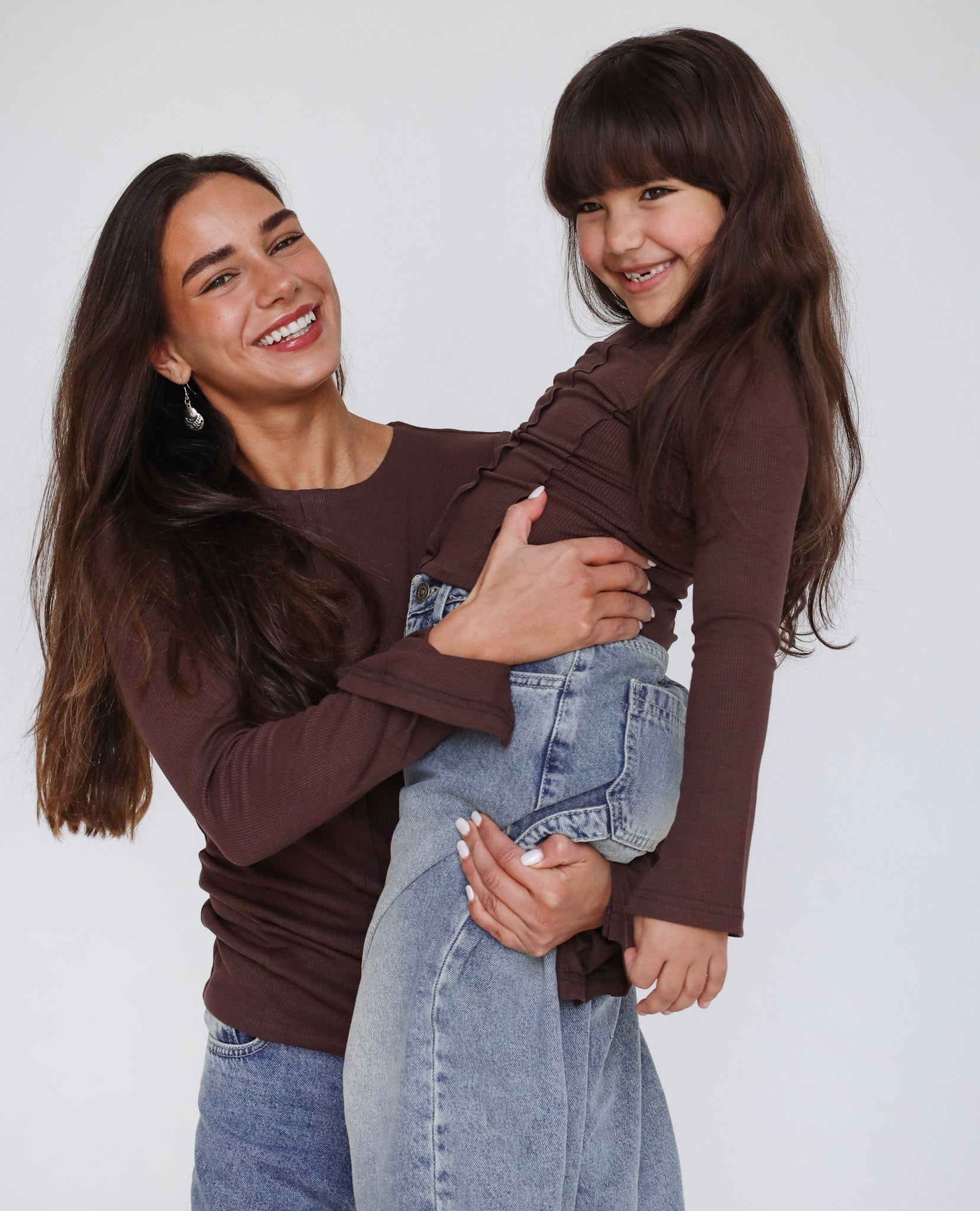 Stitched Brown Tank top - Adults