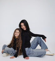 Stitched Black Tank top - Kids