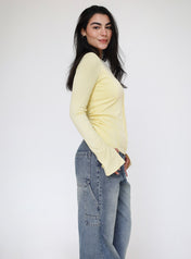 Stitched Butter Yellow Tank top - Adults