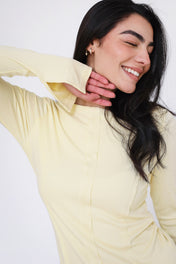Stitched Butter Yellow Tank top - Adults