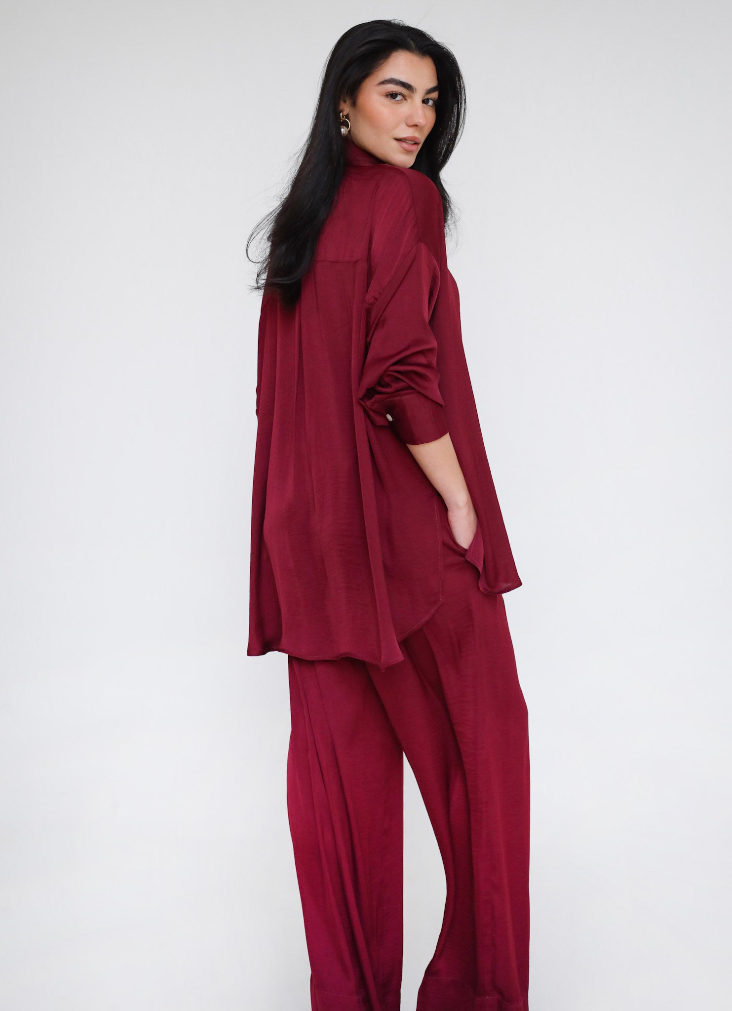 The Flowy Edit Set Burgundy - Adults