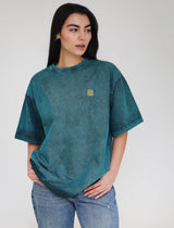 Basic Washed Teal T-Shirt - Adults