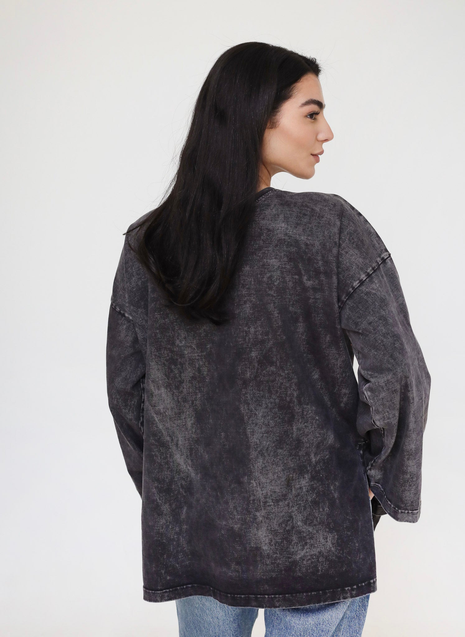 Basic Washed Grey T-Shirt - Adults